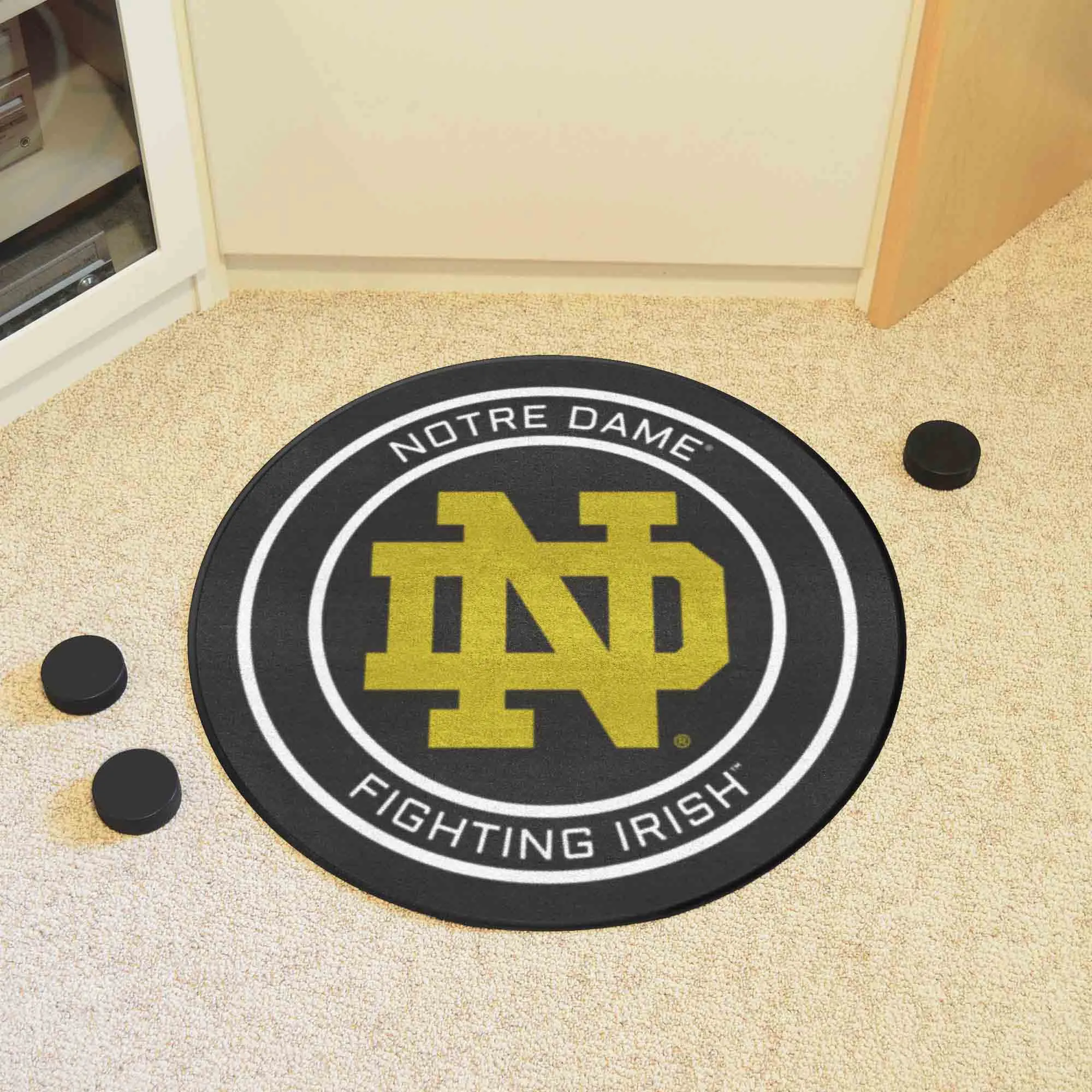 Notre Dame Puck Mat