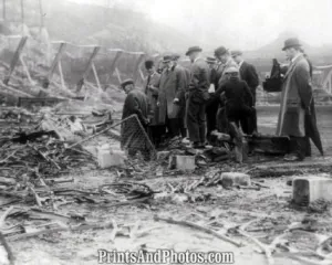 NY Giants Polo Grounds Fire Photo 7317