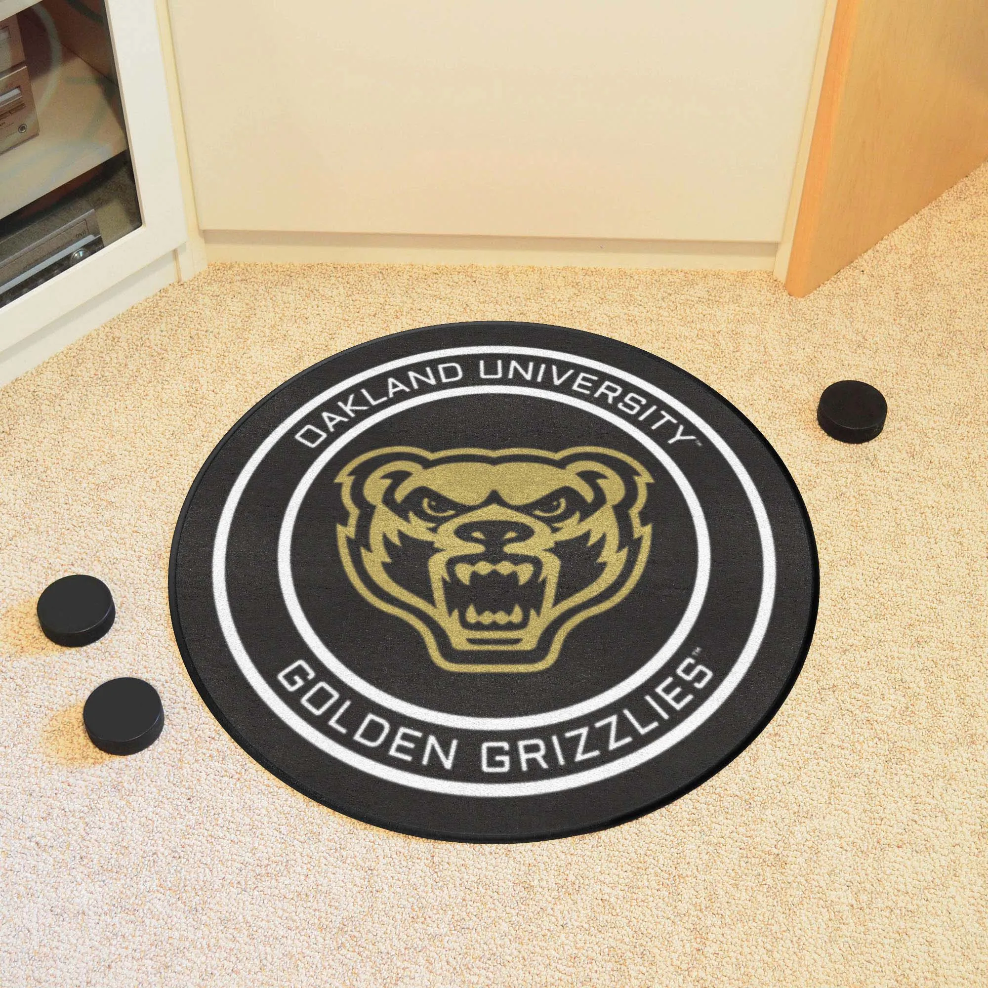 Oakland University Puck Mat