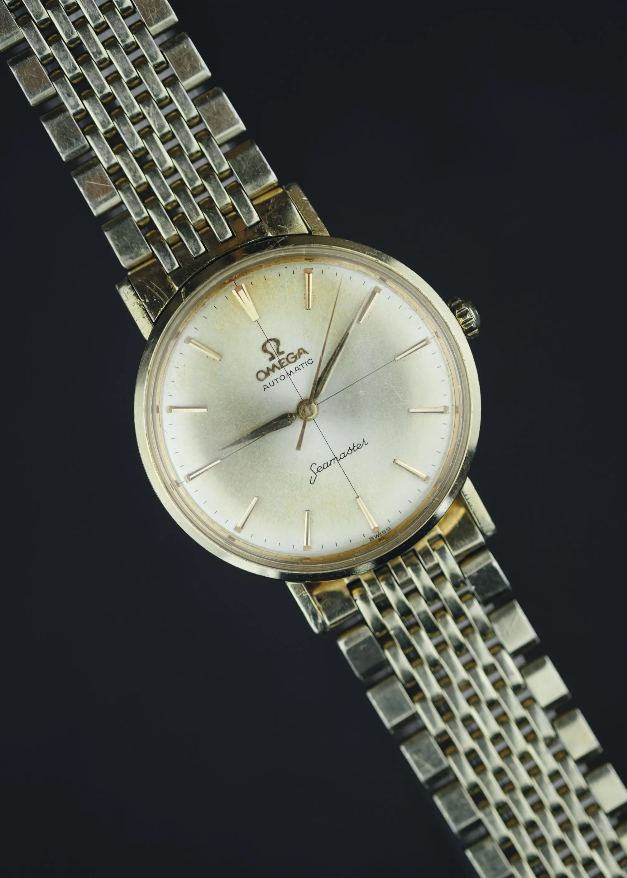 Omega Seamaster 14k Gold w/Original Omega Bracelet