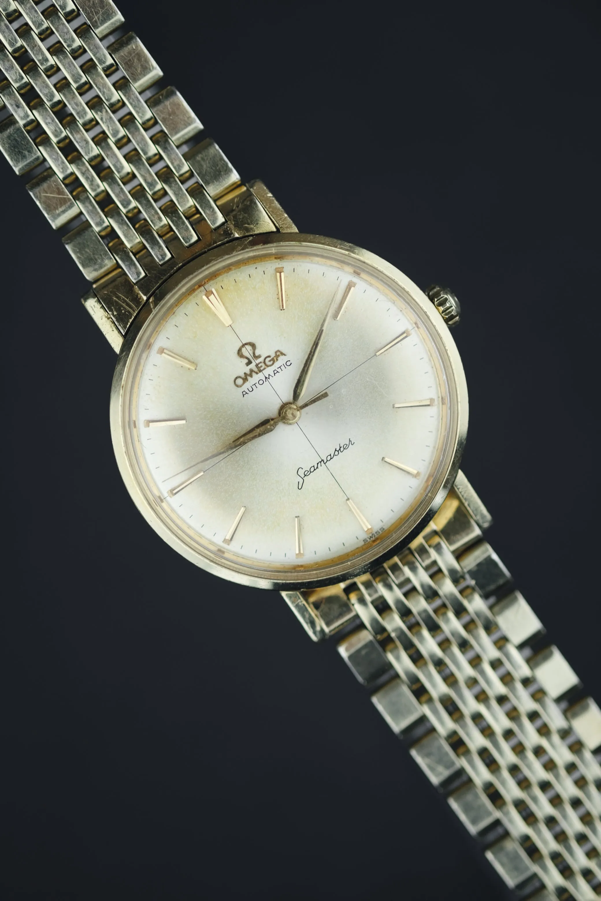 Omega Seamaster 14k Gold w/Original Omega Bracelet
