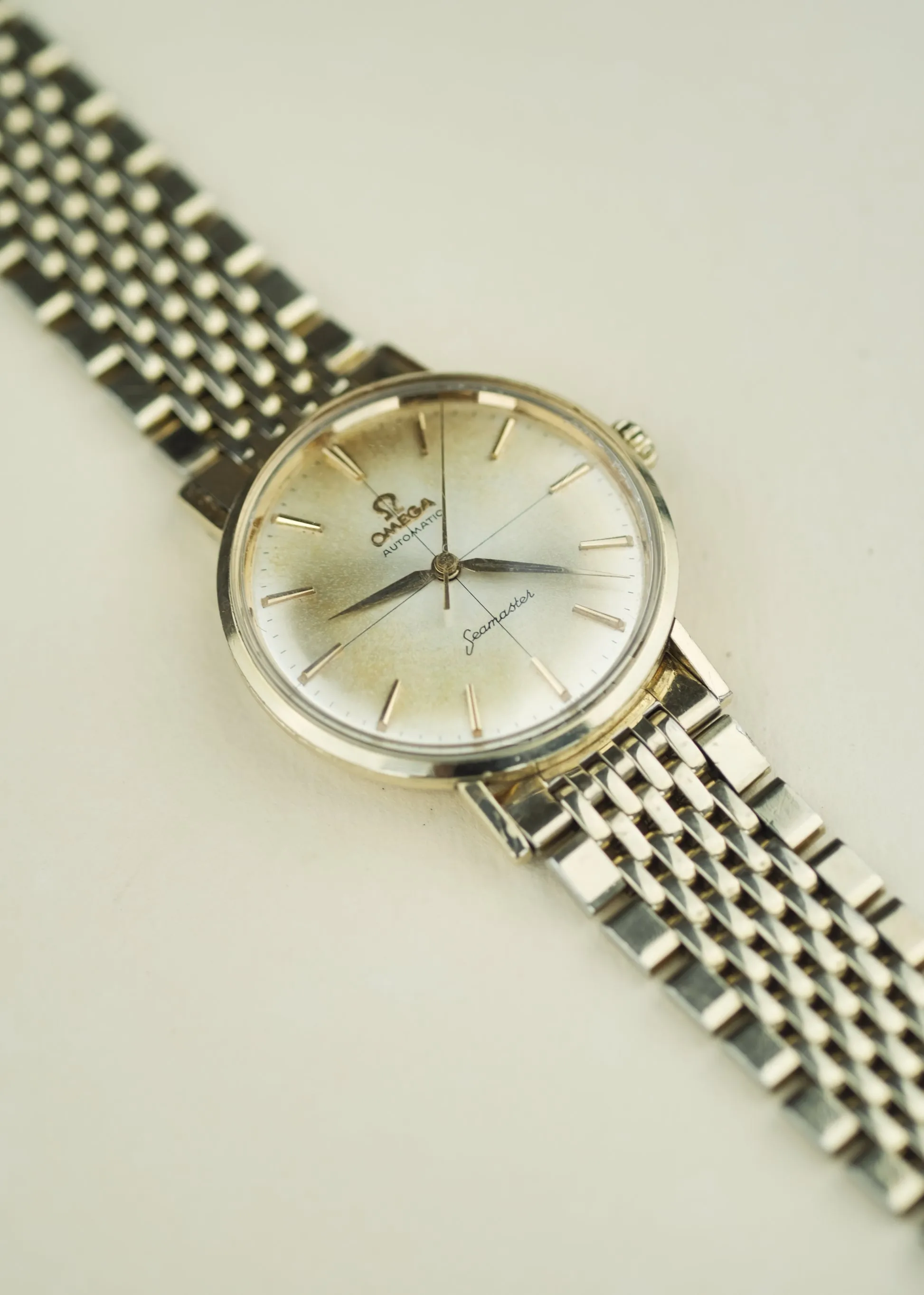 Omega Seamaster 14k Gold w/Original Omega Bracelet