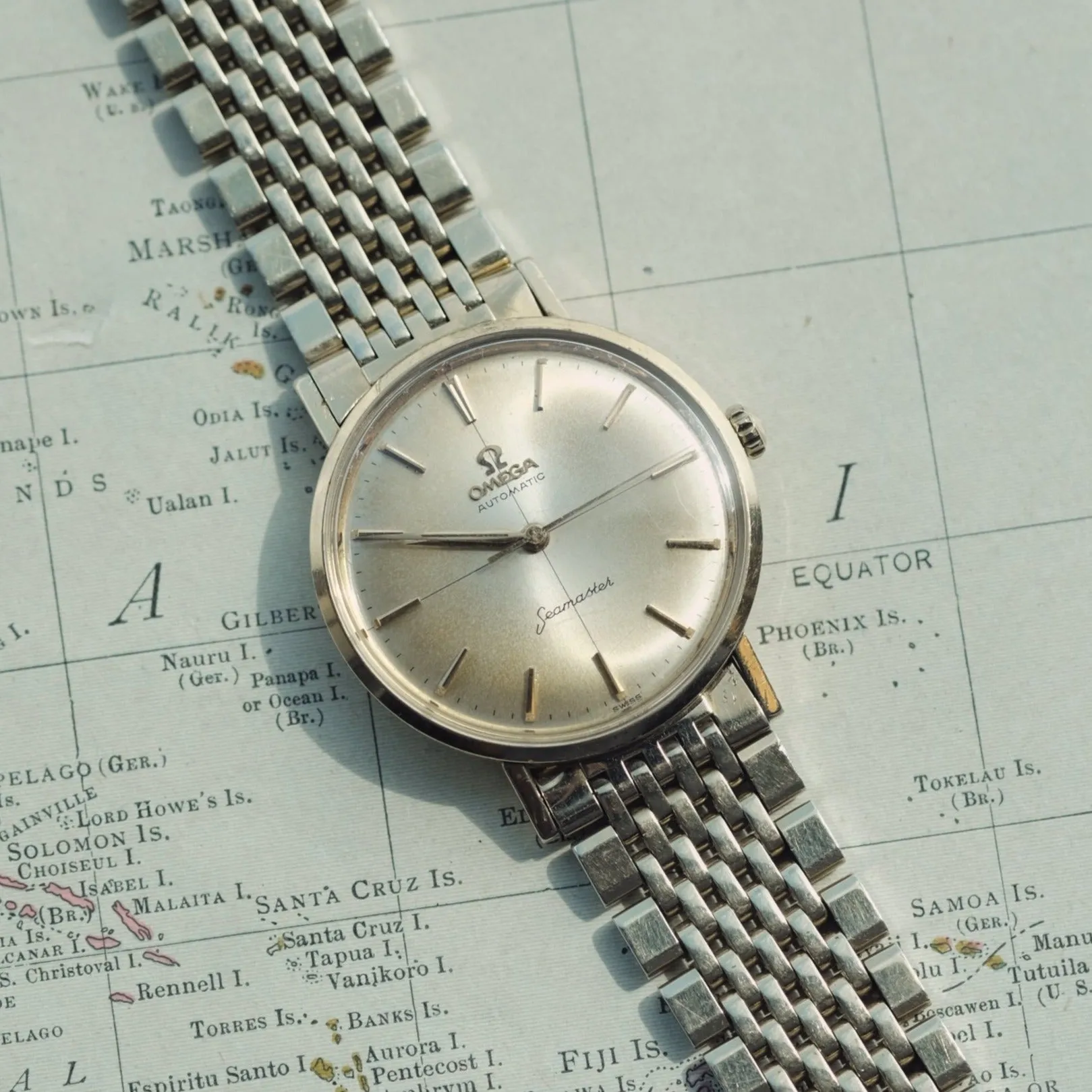 Omega Seamaster 14k Gold w/Original Omega Bracelet