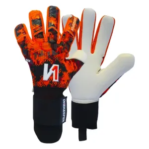 ONEKEEPER ACE Orange and White -Negative Cut Pro-Level Goalkeeper Gloves