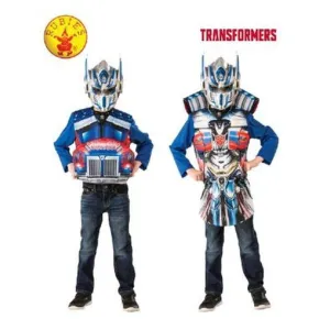 Optimus Prime Flip N Reveal Dlx Costume Top, Child Size Small