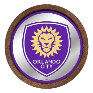 Orlando City: Barrel Top Framed Mirror Mirrored Wall Sign