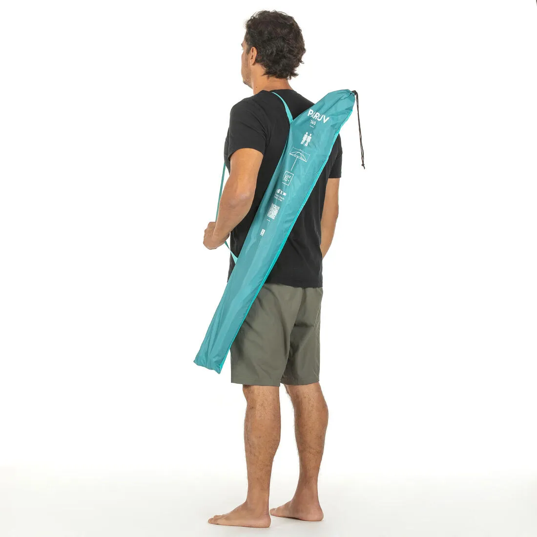 PARUV 160 BEACH PARASOL UPF 50  2 PLACES Blue green