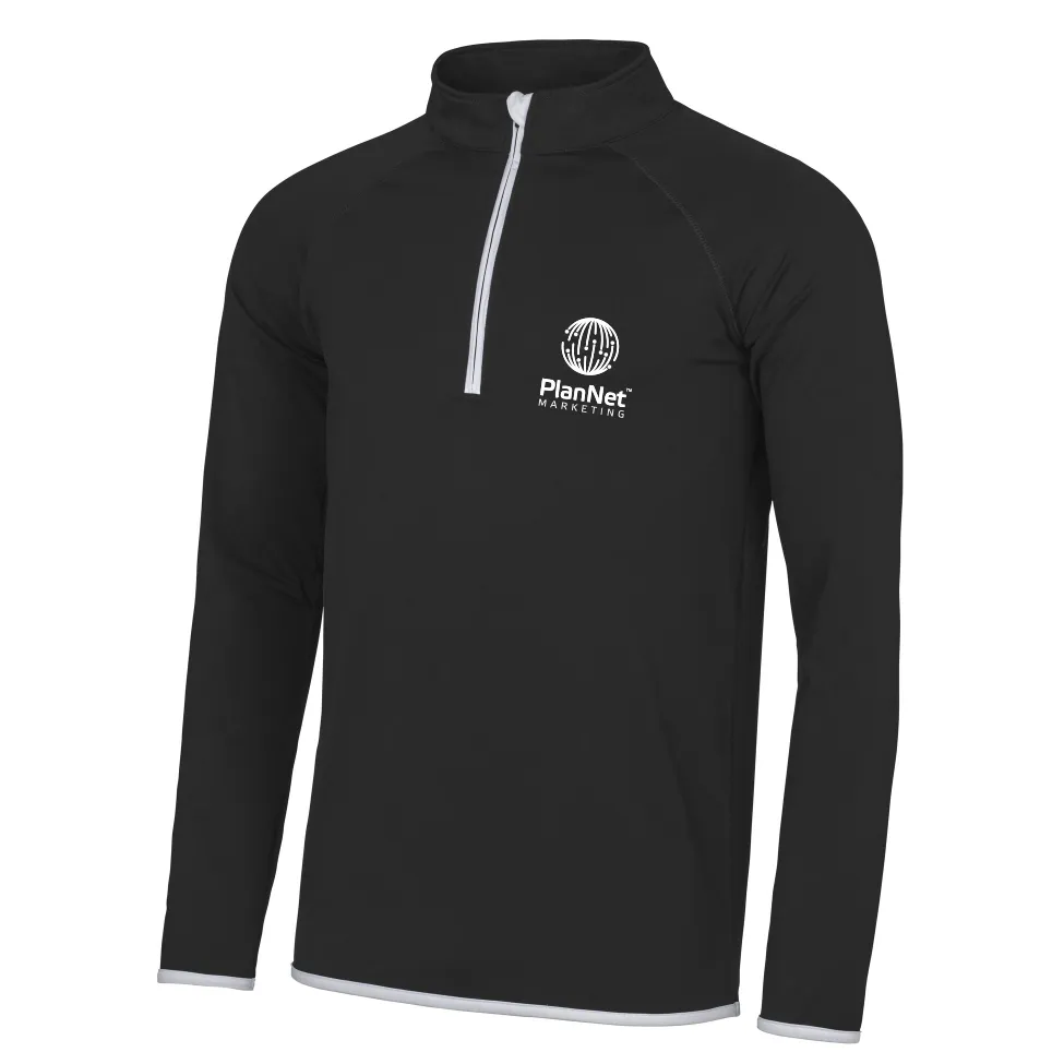PlanNet men's quarter zip sports sweatshirt