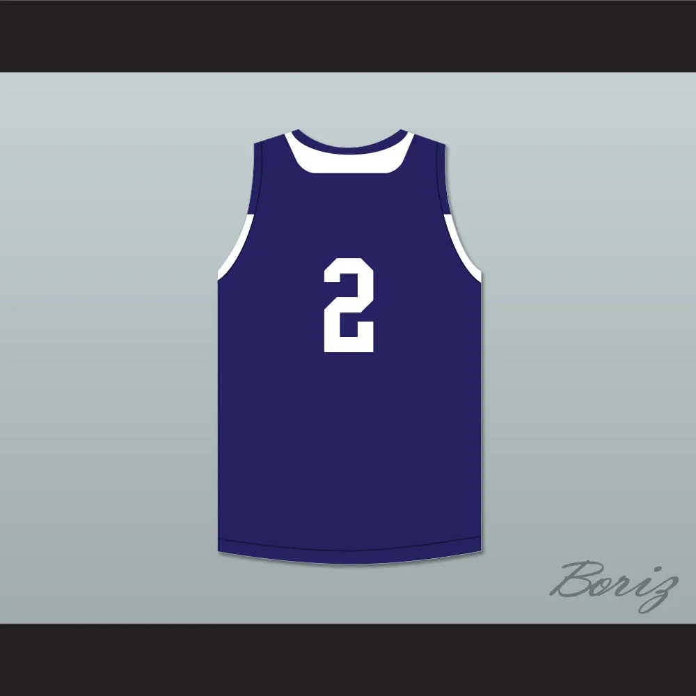 Player 2 Wisconsin Navy Blue Basketball Jersey