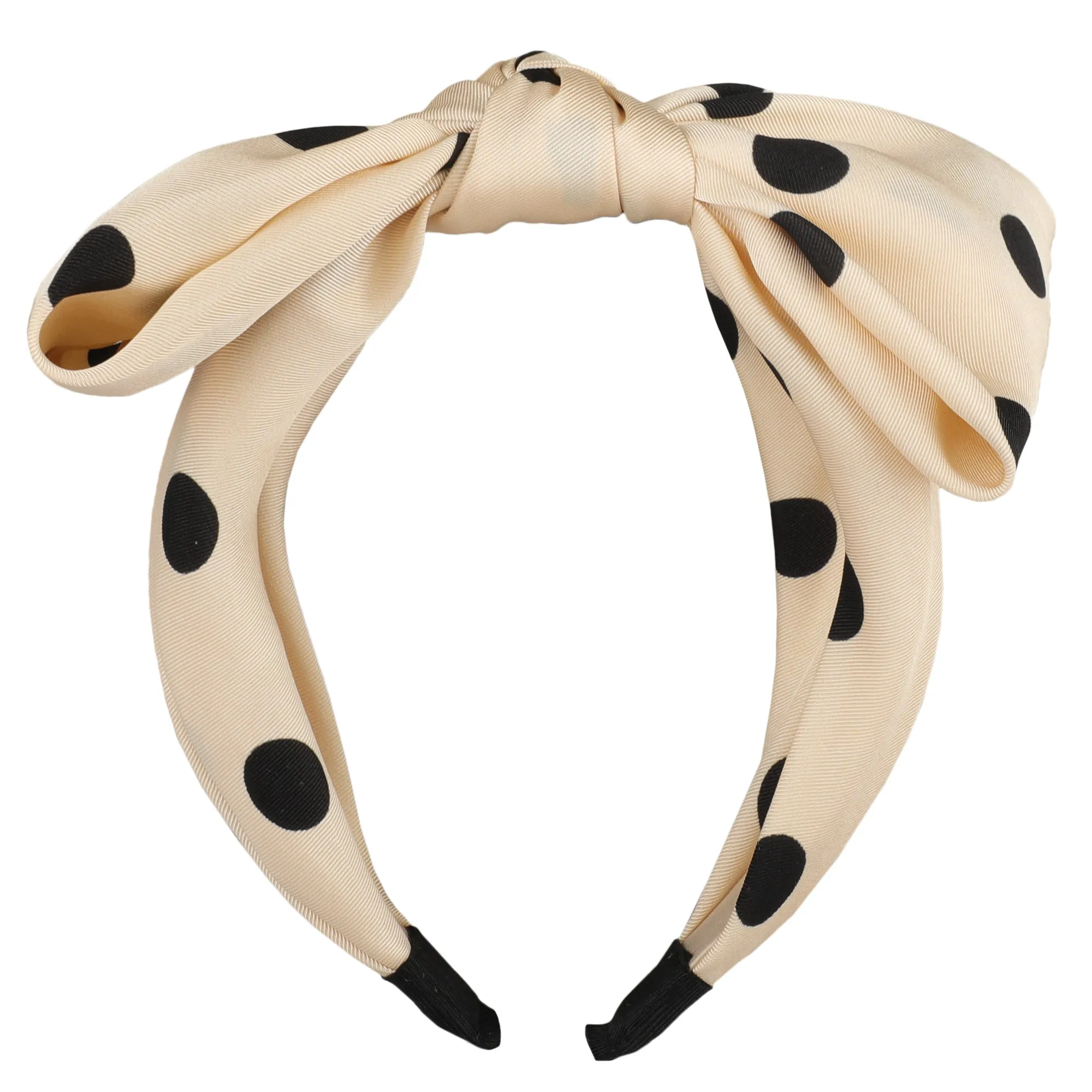 Polka Dot-White Hairband
