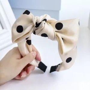 Polka Dot-White Hairband