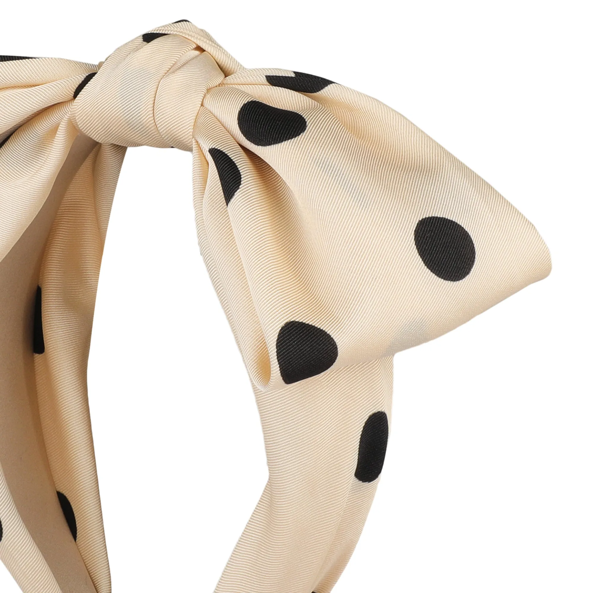 Polka Dot-White Hairband