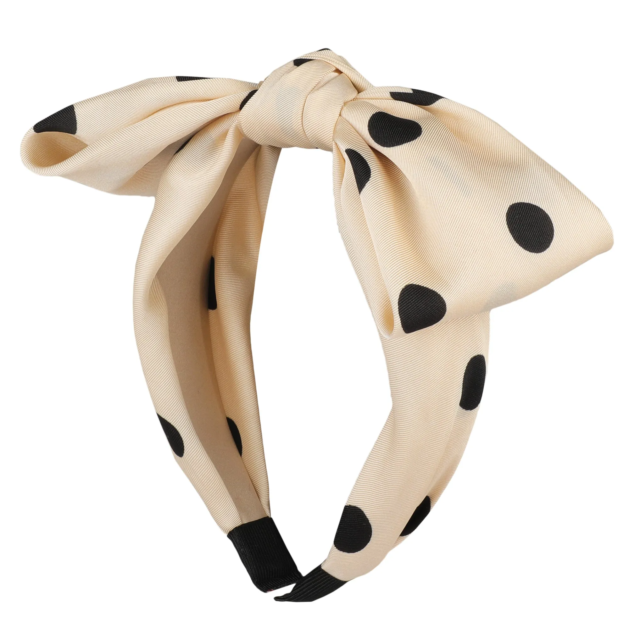 Polka Dot-White Hairband