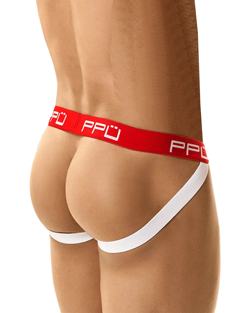 Ppu 1308 Jockstrap Gray/Red