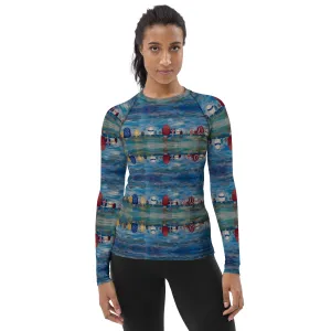 "Spinnaker Party" Women's Rash Guard/Long Sleeve Top