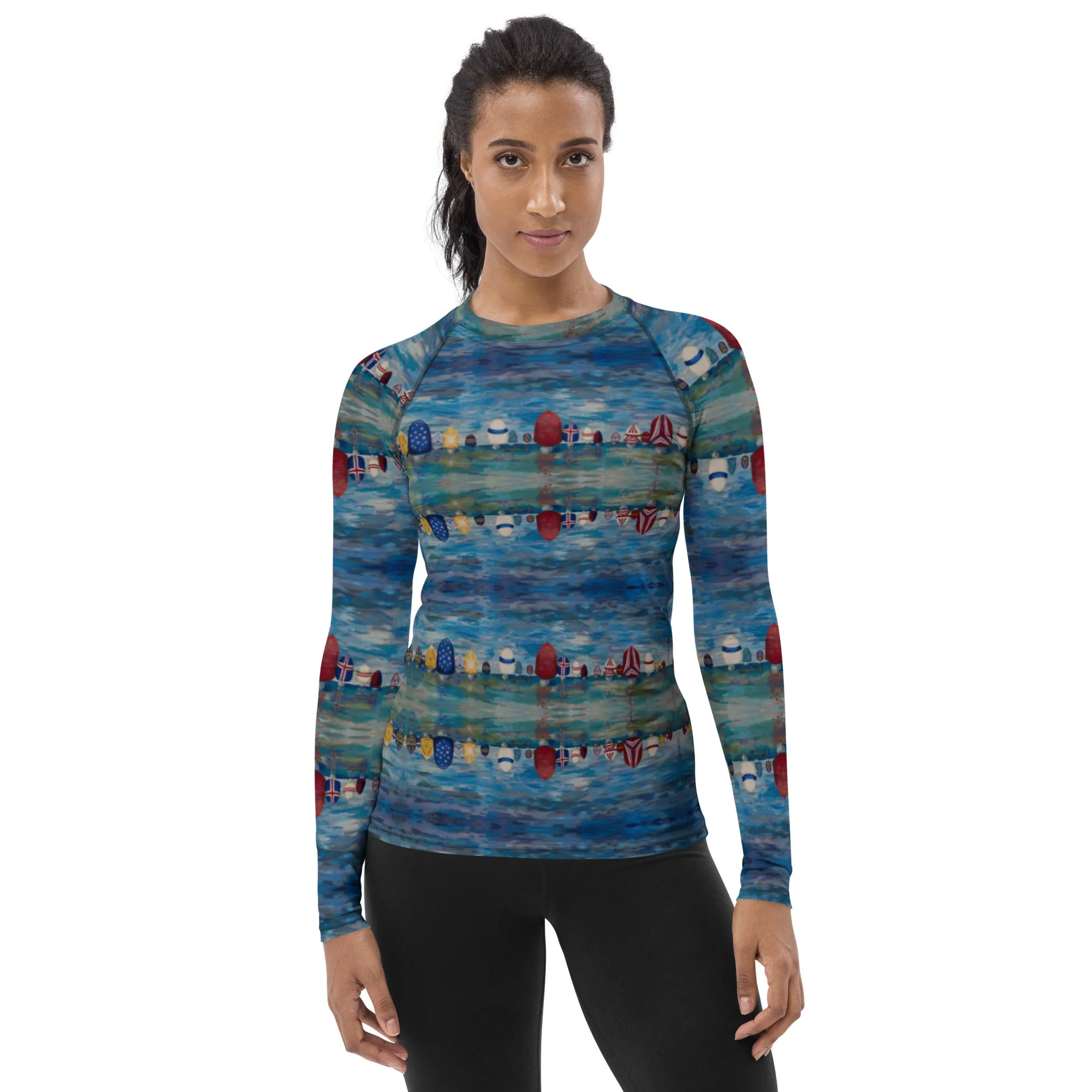 "Spinnaker Party" Women's Rash Guard/Long Sleeve Top
