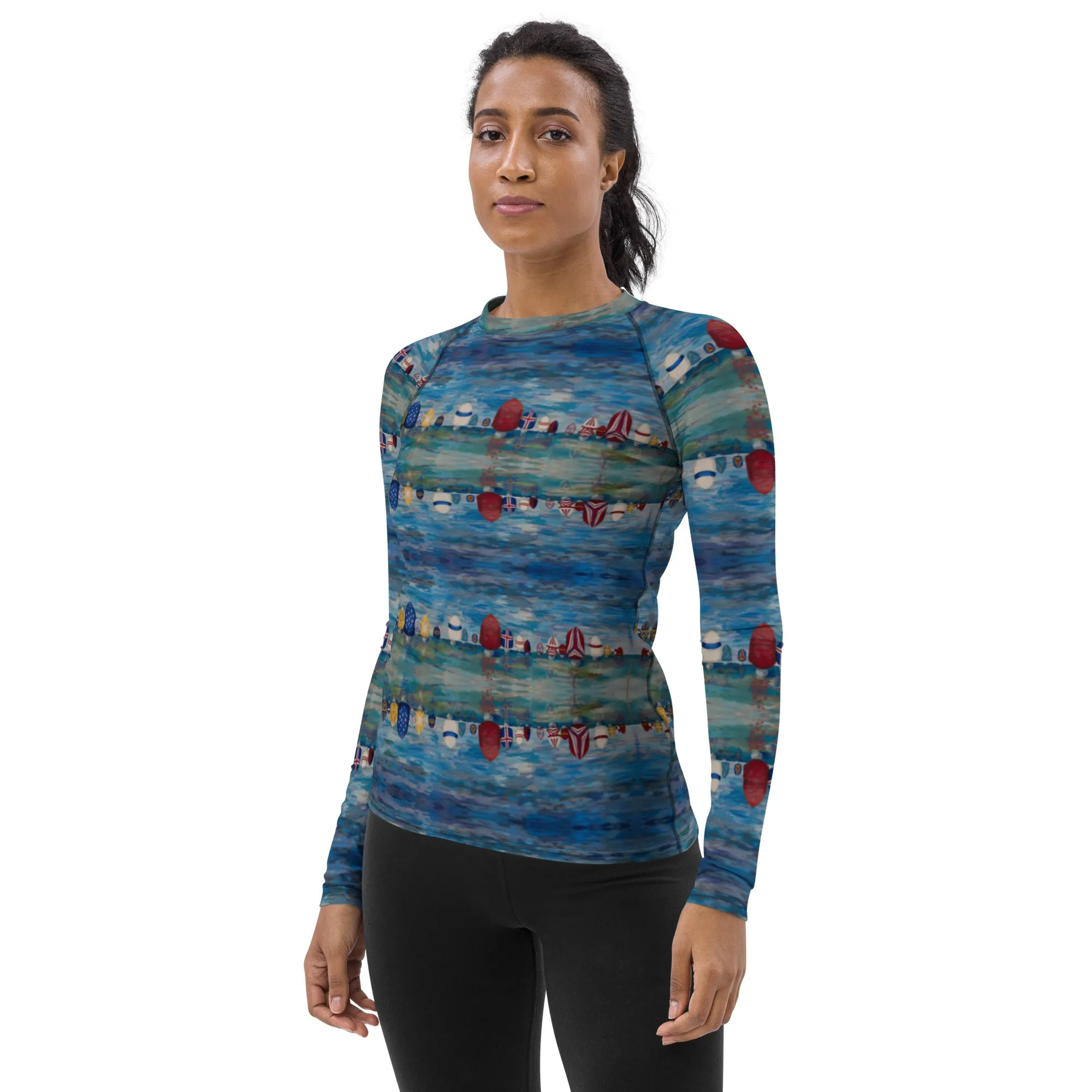 "Spinnaker Party" Women's Rash Guard/Long Sleeve Top