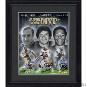 Raiders Super Bowl MVPs: autographed by Biletnikoff, Plunkett & Allen