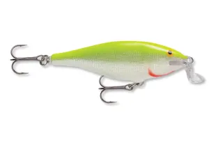 RAPALA SHALLOW SHAD RAP SSR09 SILVER FLUORESCENT CHARTREUSE