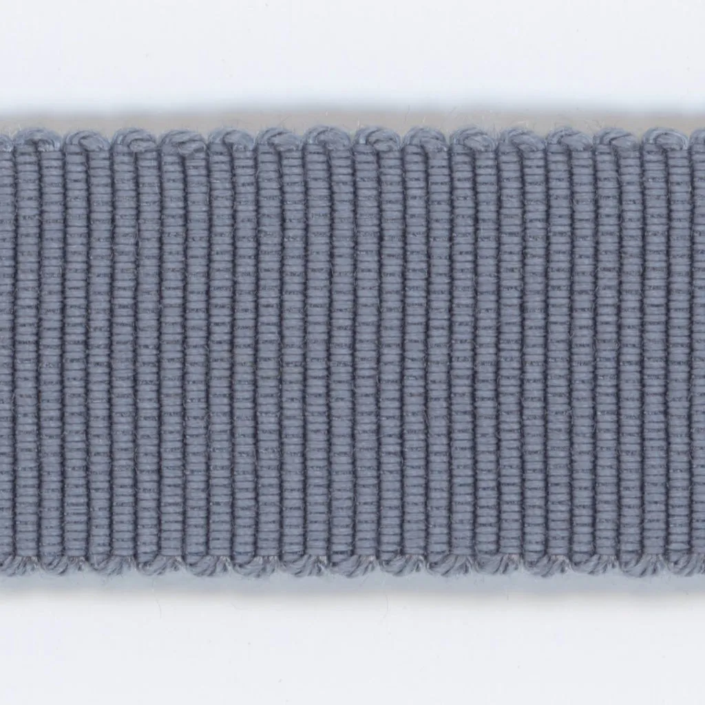 Rayon Grosgrain Ribbon #10 Gray Sky