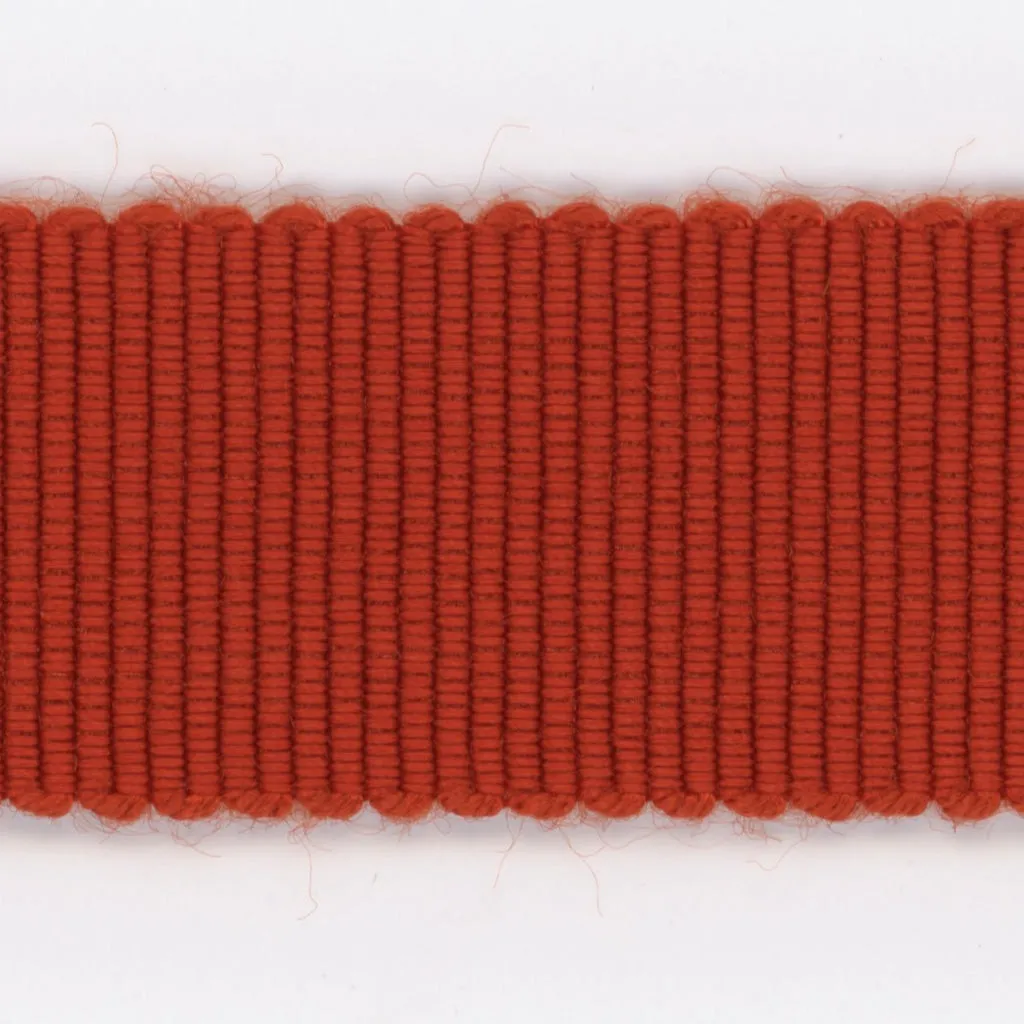 Rayon Grosgrain Ribbon #185 Fiery Red
