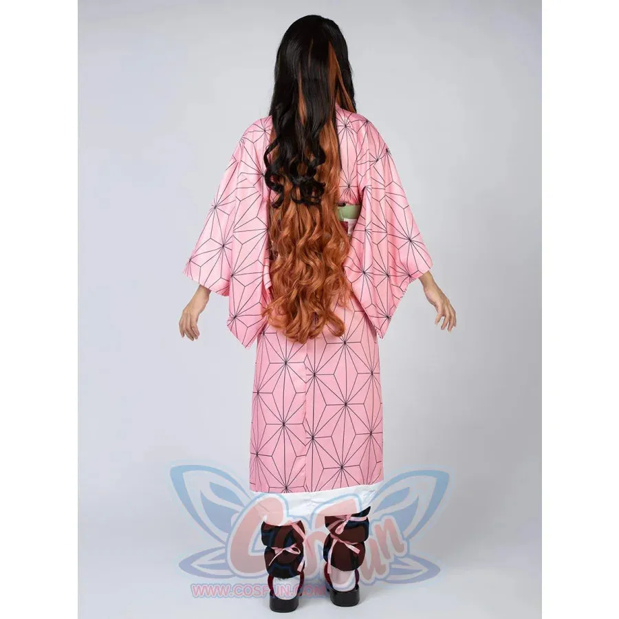【READY TO SHIP】 Demon Slayer: Kimetsu no Yaiba Kamado Nezuko Cosplay Costume mp005091