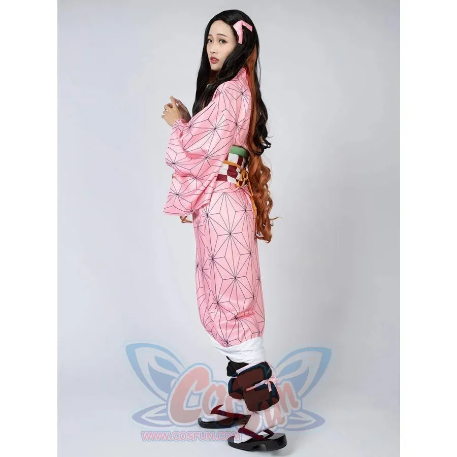 【READY TO SHIP】 Demon Slayer: Kimetsu no Yaiba Kamado Nezuko Cosplay Costume mp005091