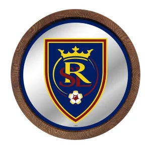 Real Salt Lake: Barrel Top Framed Mirror Mirrored Wall Sign