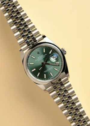 Rolex Datejust 126200 Mint Green Dial Complete - 2022