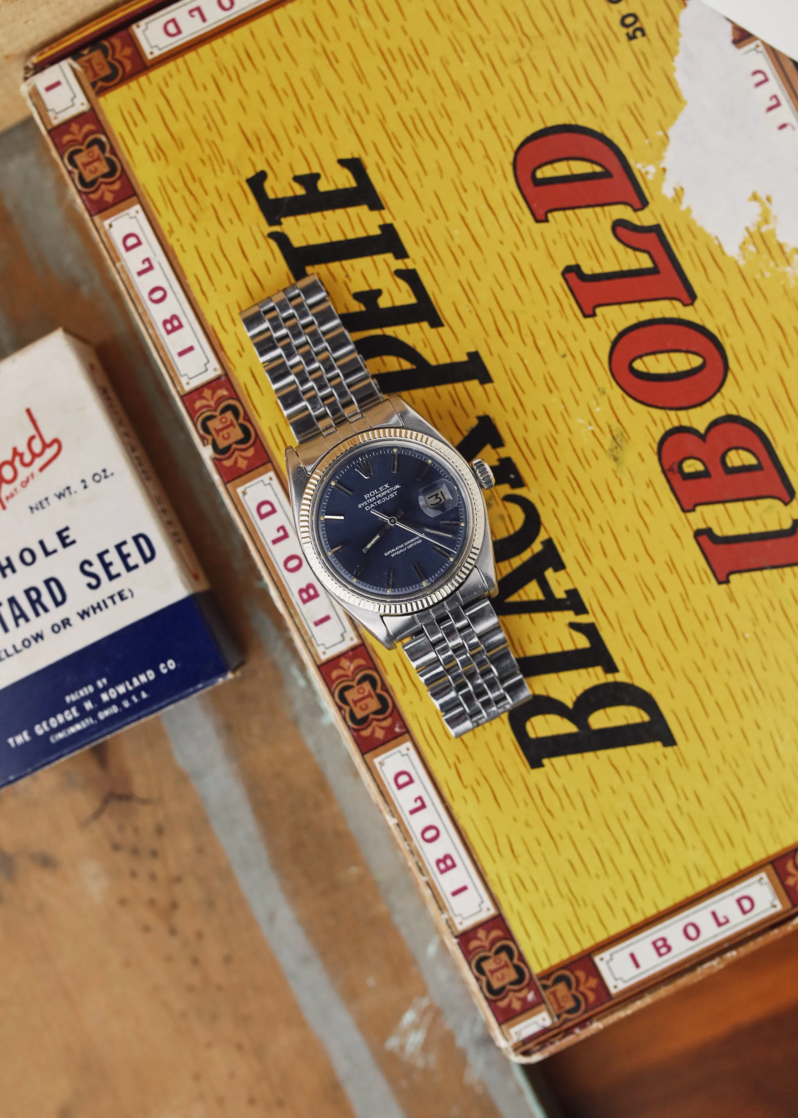 Rolex Datejust 1601 Blue 'Pumpkin' Dial - 1966