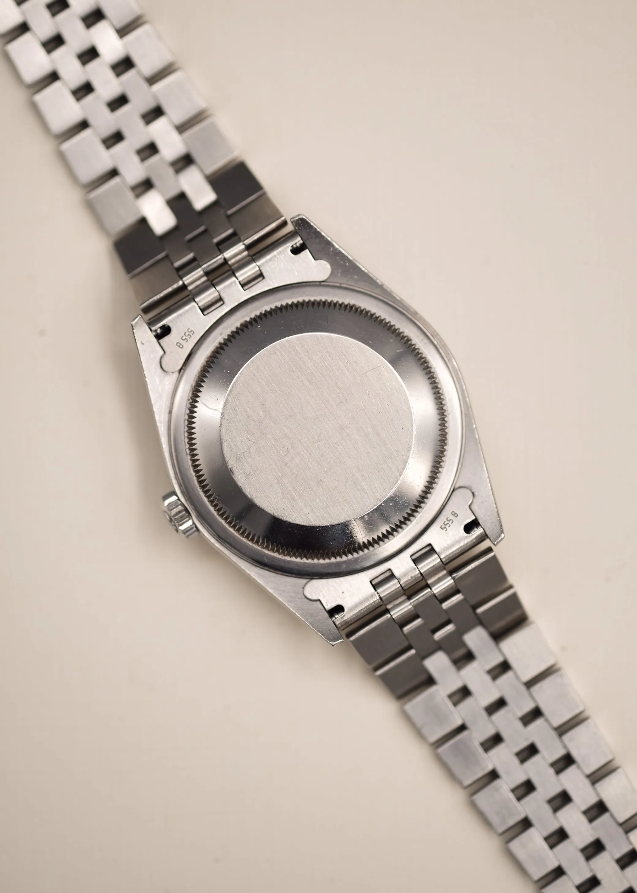 Rolex Datejust 16220 Black Roman Track Dial w/Papers - 2002