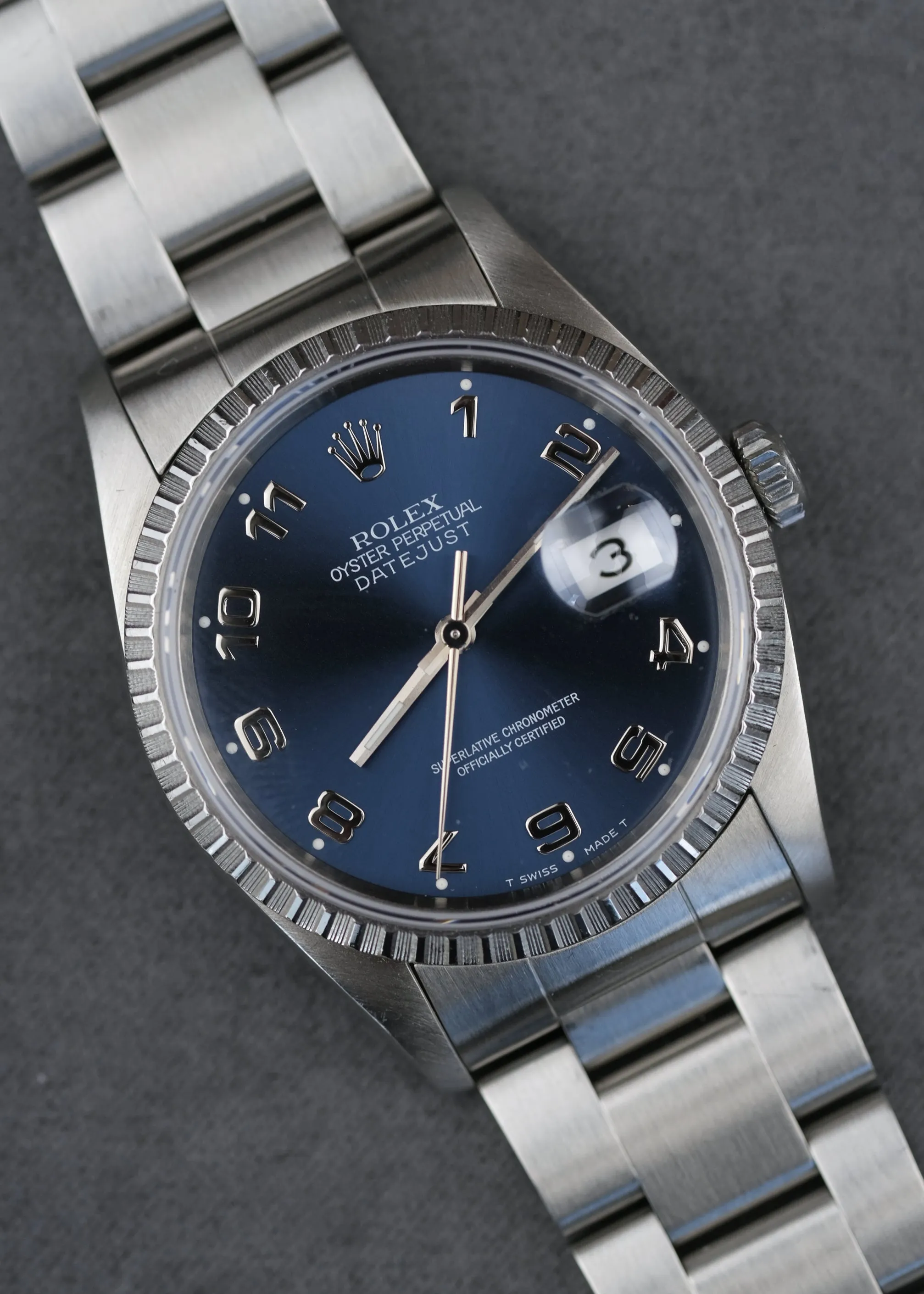Rolex Datejust 16220 Blue Numeral - 1991