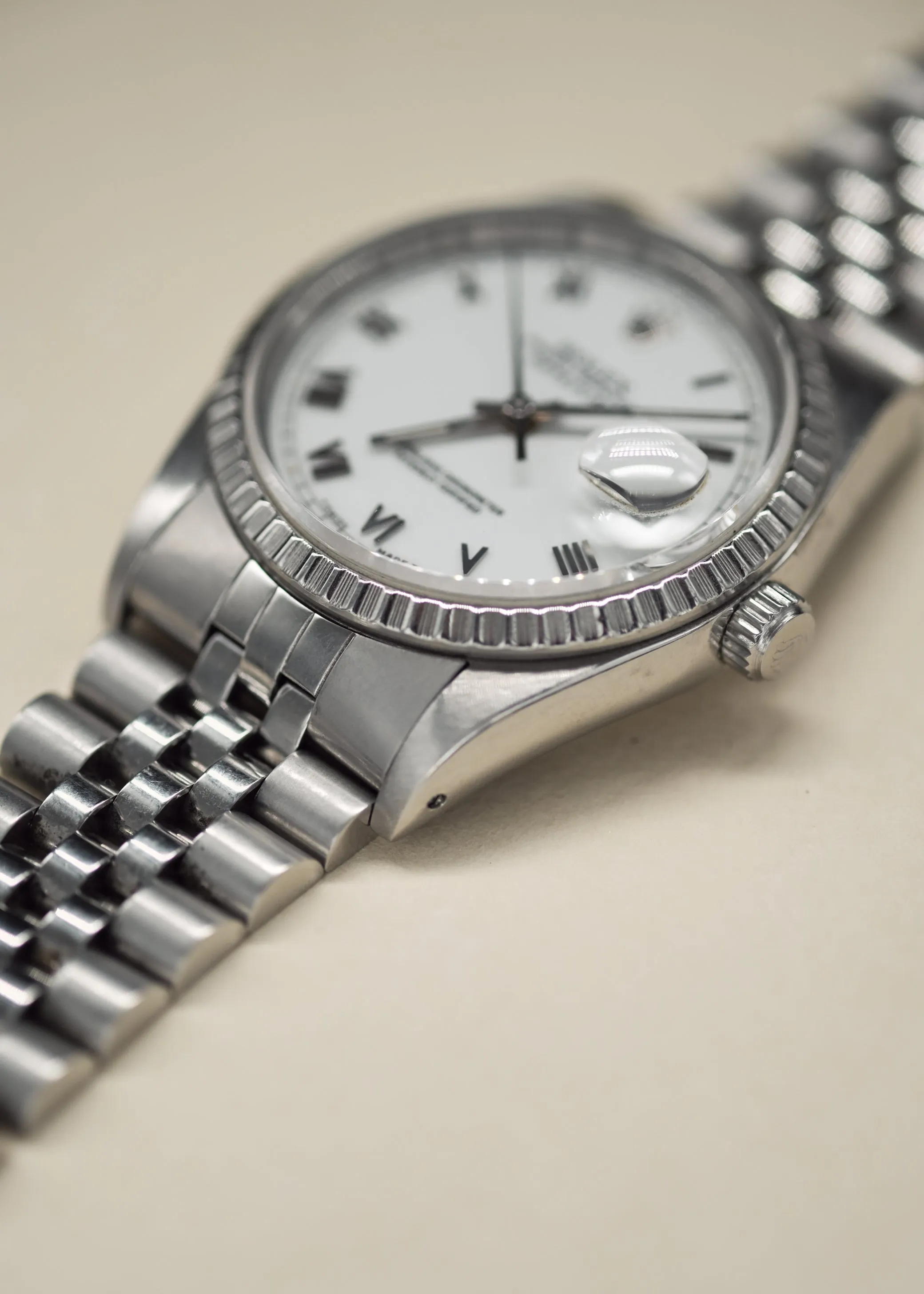 Rolex Datejust 16220 White Roman Dial - 1991