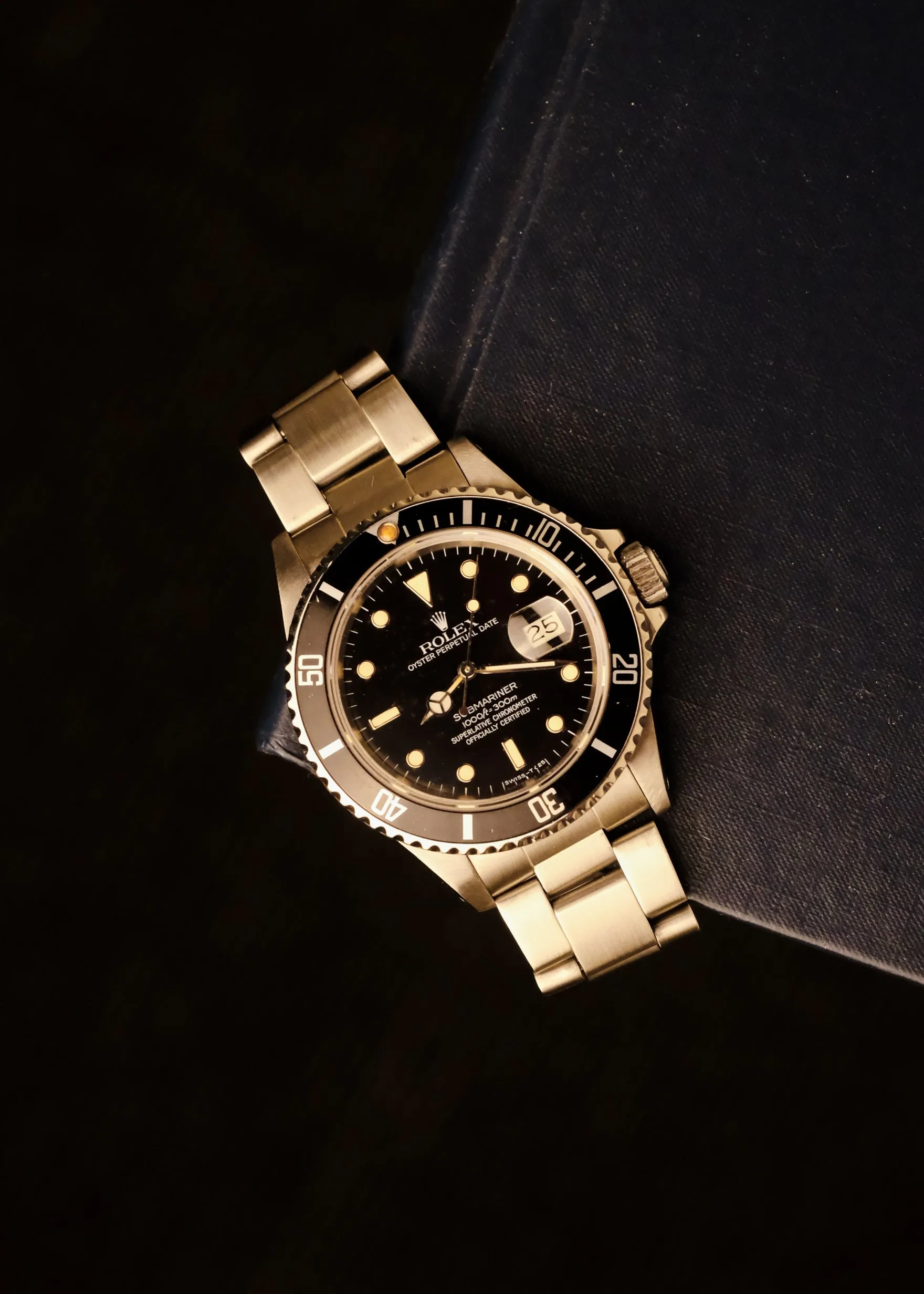 Rolex Submariner 16800 Creamy Tropical Patina Dial - 1986