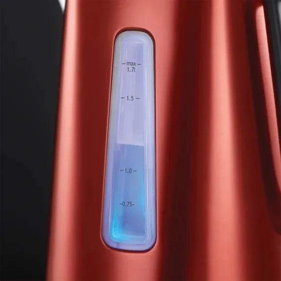 Russell Hobbs 1.7L Luna Solar Red Kettle 862996