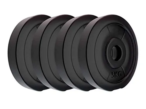 RV PVC 28 KG Dumbbell Set, Black, PVC/28KG/5X4,2X4KGDM1