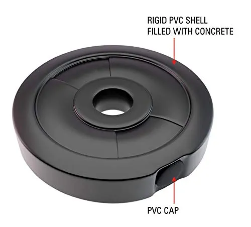 RV PVC 28 KG Dumbbell Set, Black, PVC/28KG/5X4,2X4KGDM1