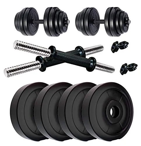 RV PVC 28 KG Dumbbell Set, Black, PVC/28KG/5X4,2X4KGDM1