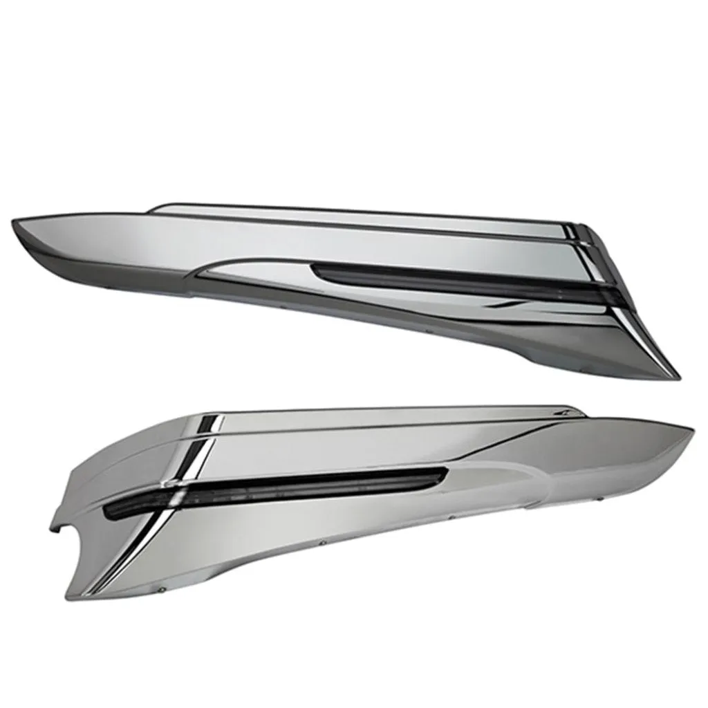 Saddlebag Extensions '97-'13, Chrome