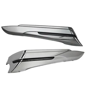 Saddlebag Extensions '97-'13, Chrome