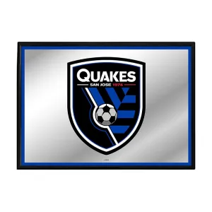 San Jose Earthquakes: Framed Mirrored Wall Sign