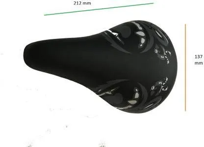 ShreNik Classy Looks PU Cushion Form Saddle Seat for 12T, 14T, 16T, 20T Size Bicycle, Kids Cycle (Multicolour)
