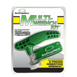 Softspikes Cleat Ripper Spike Wrench and 2 Pin Wrench Combo Green (17040)