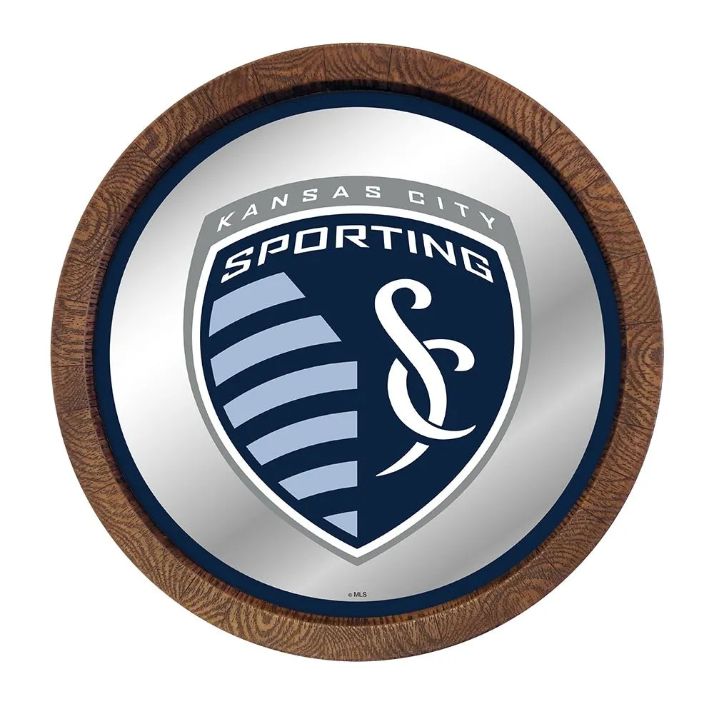 Sporting Kansas City: Barrel Top Framed Mirror Mirrored Wall Sign