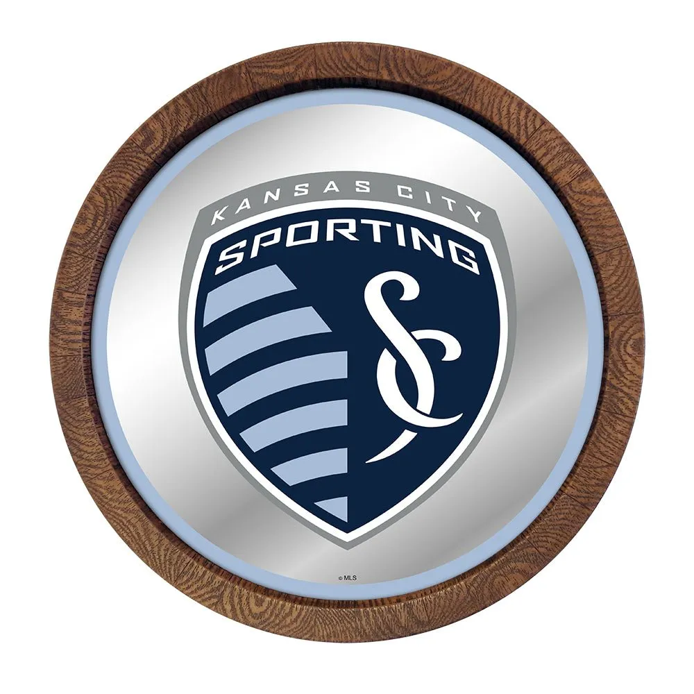 Sporting Kansas City: Barrel Top Framed Mirror Mirrored Wall Sign