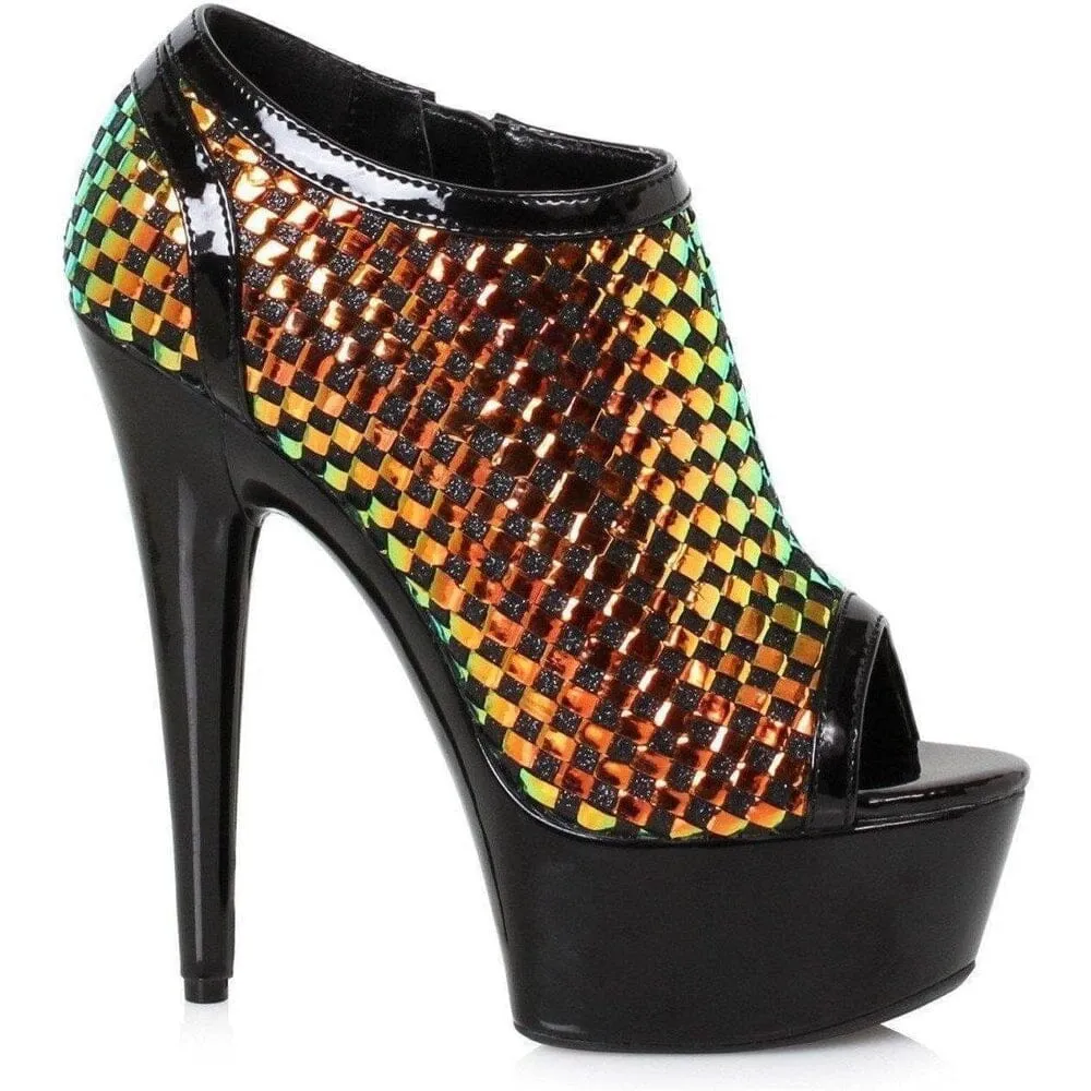 SS-609-JACLYN Stripper Bootie | Black Faux Leather