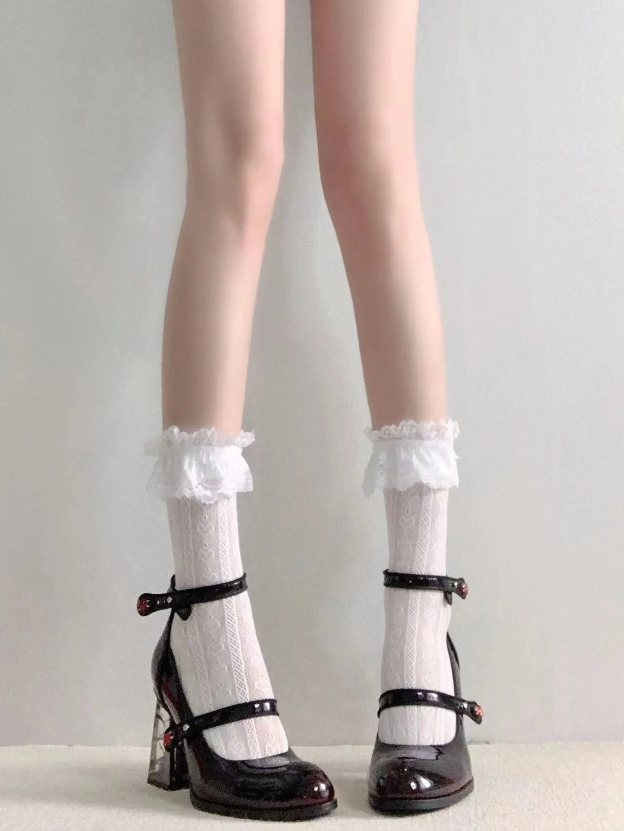 Subculture Cool Hot Rose Heeled Shoes