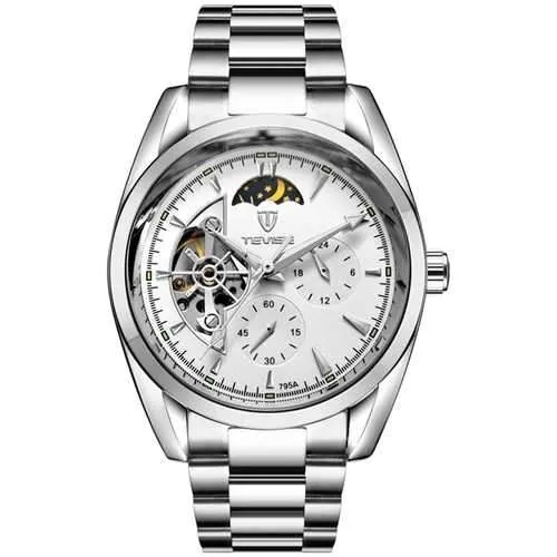TEVISE Business Styele Mechanical Watch Elegant Fine Steel Fashion Men Wrist Watch 795A