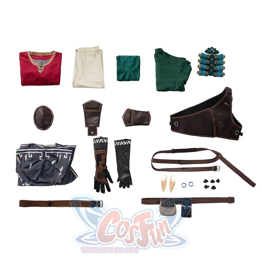 The Legend of Zelda: Tears of the Kingdom Link Hylian Armor Cosplay Costume C09137