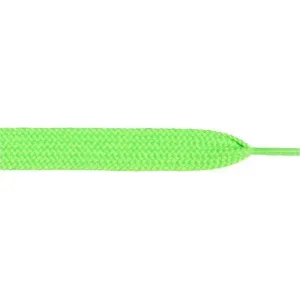 Thick Flat 3/4" - Neon Green (12 Pair Pack) Shoelaces